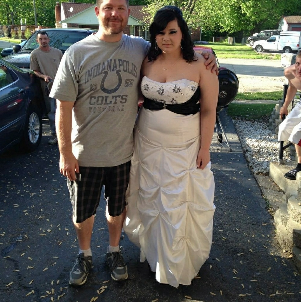 Black and White formal dress